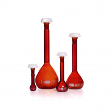 Колба мерная с пластиковой пробкой КМ-2-2000-1, темн.ст. (класс А) (DWK Life Sciences)